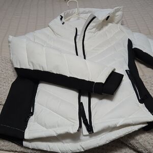 Calvin Klein Collection Two-Tone Puffer Jacket